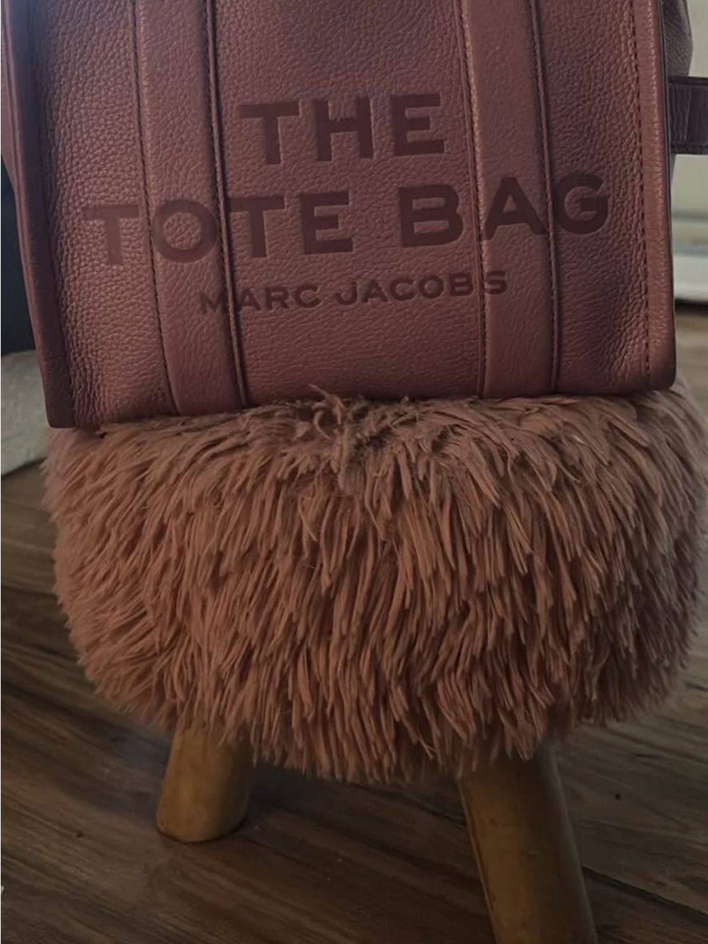 Marc Jacobs Dusty Rose Pebbled Leather Tote